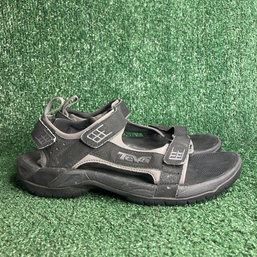 Teva Minam River Adjustable Strap Hiking‎ Sport Athletic Sandals Black Mens Sz 9